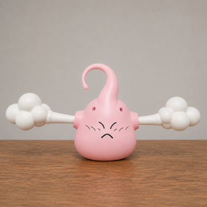 Percha decorativa Nostalium inspirada en Majin Boo, ideal para coleccionistas de anime y cultura pop.